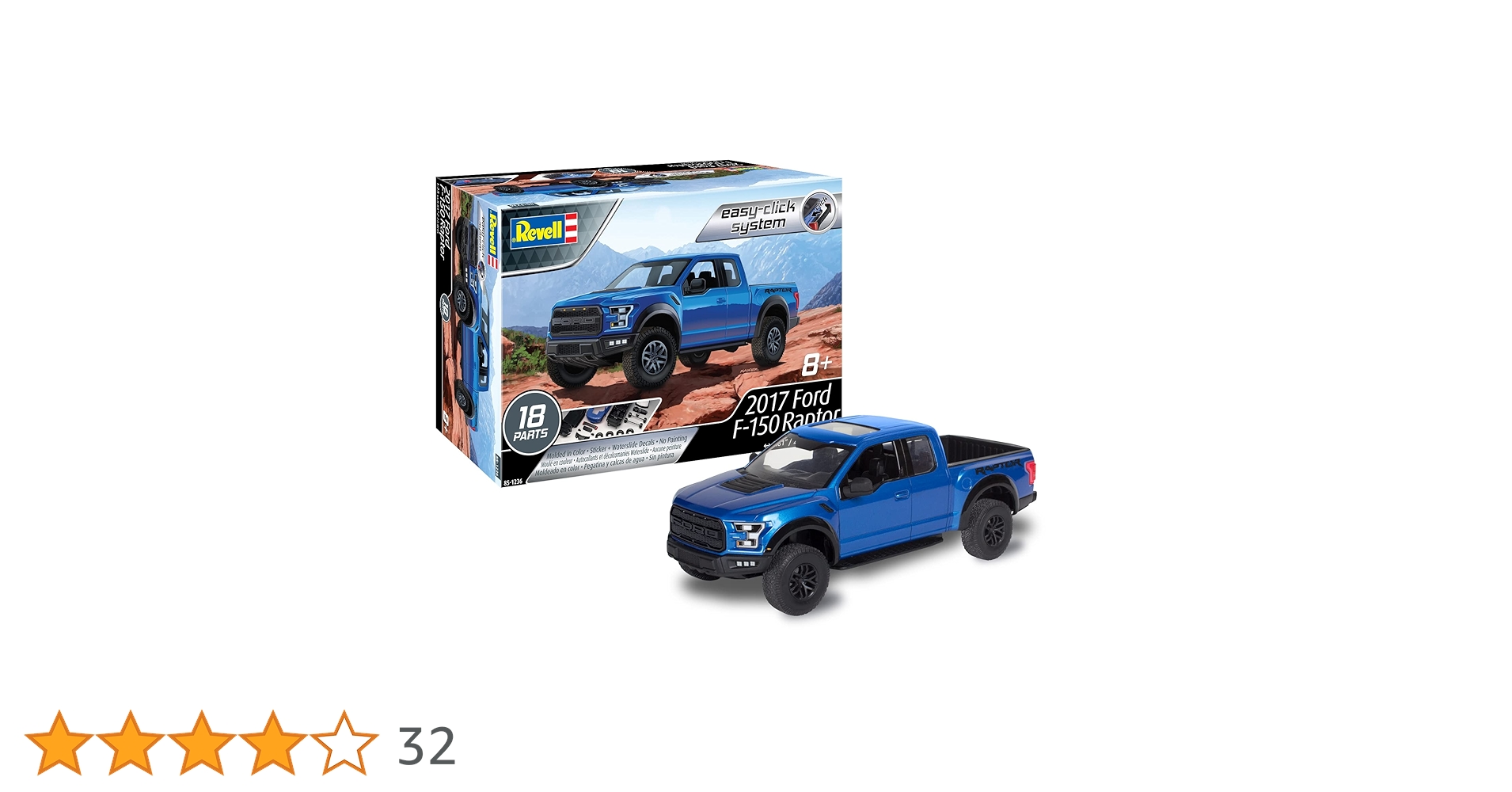 Amazon | Revell 85-1236 2017 フォード F-150 ラプター 1:25スケール Amazon | Revell 85-1236 2017 フォード F-150 ラプター 1:25スケール
